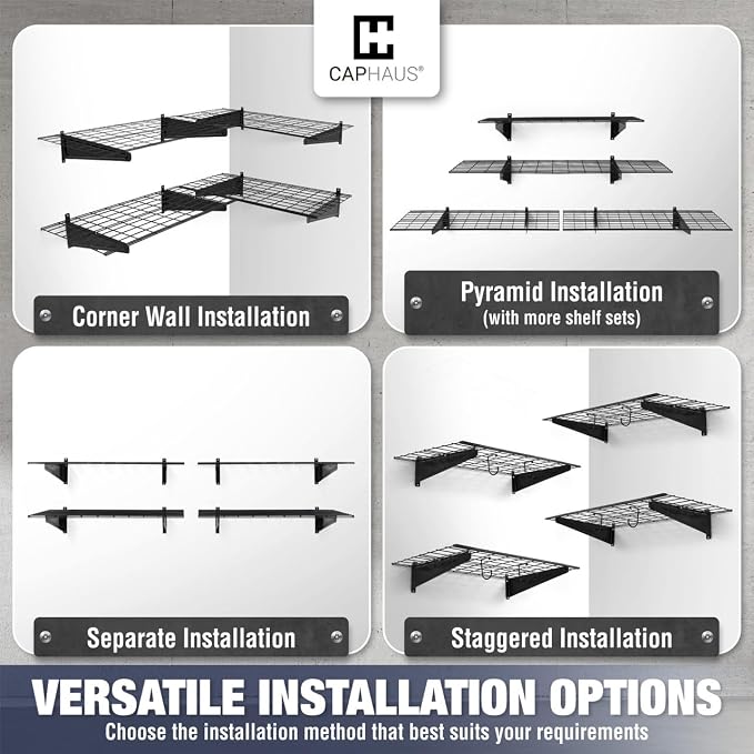 Fencer Wall Mounted Garage Shelving - 48 in. W x 18 in. D - Image 7