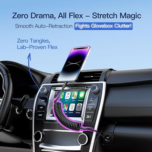 AGVEE 2 Pack 3ft Coiled Short USB-C to Lightning Charging Cable 30W PD Fast - Image 3