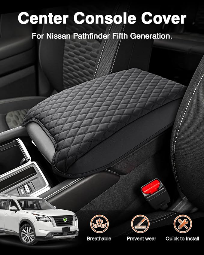 Shademax Custom Fit for Center Console Cover Nissan Pathfinder 2025 2024 2023 - Image 2