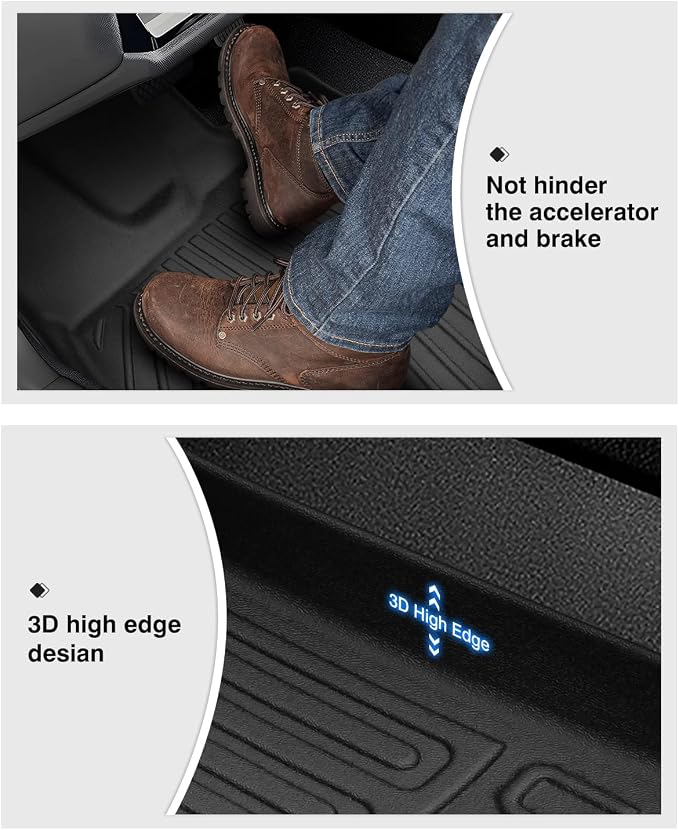 Powerty Floor Mats for 2024 2025 Mazda CX-90 CX90 PHEV Accessories Floor Liners - Image 6