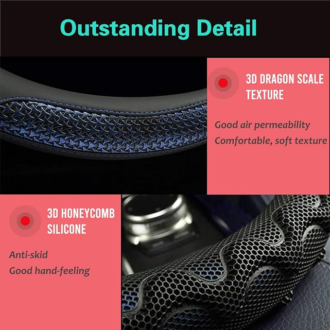 PINCTROT Small Size Steering Wheel Cover Great Grip - Image 3