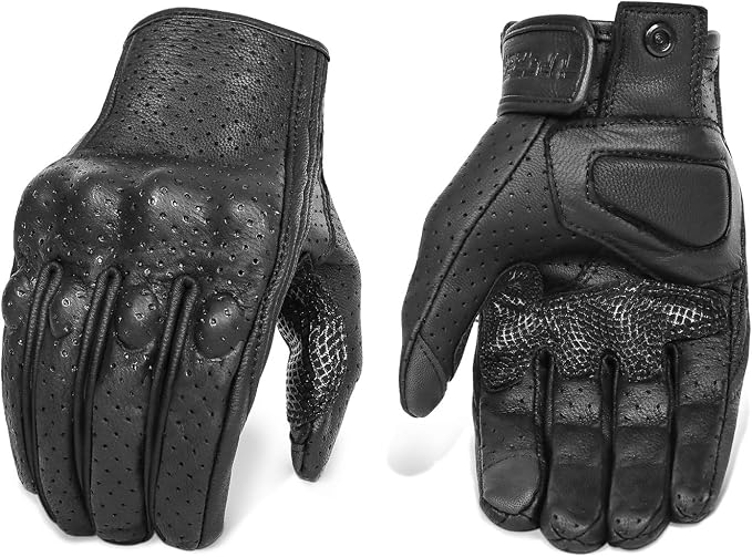 Superbike Updated Full Finger Anti-Slip Motorcycle Gloves Hard Knuckle by KAIWENDE