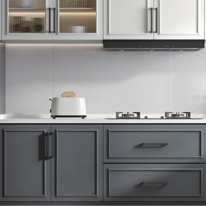 goldenwarm 100 Pack 18INCH Black Cabinet Pulls Kitchen Cabinet - Image 6