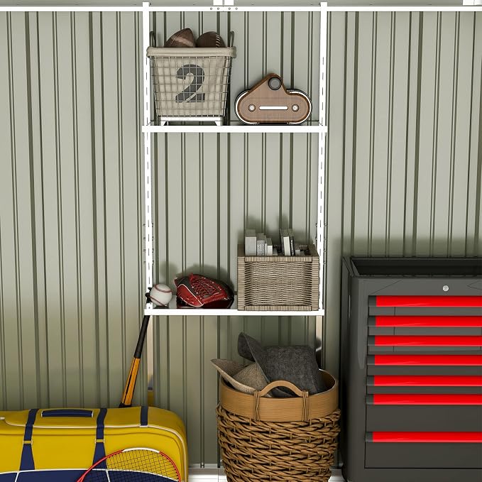 Patiowell 10 x 10 FT Metal Outdoor Storage Shed - Image 5