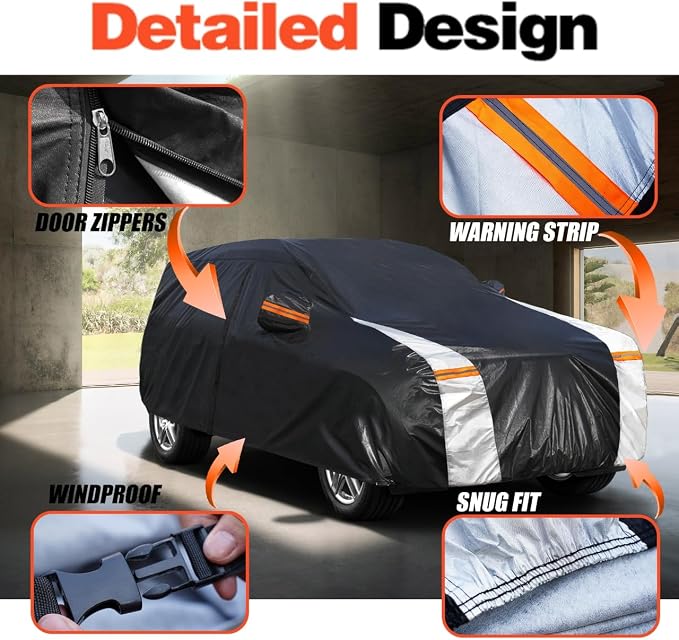 Cadillac CTS Car Cover 100% Waterproof All Weather, Gift - Image 3