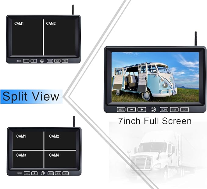 Digital Wireless Backup Camera System Kit, HD 1080P & IP69 Waterproof Wireless - Image 6
