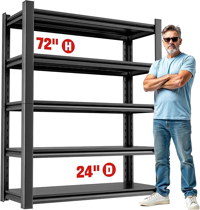 Heavy Duty Metal Storage Rack Shelving by OLLRRACT