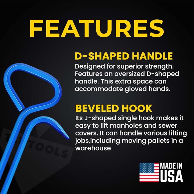 T&T Tools 30-Inch Manhole Hook - Image 2