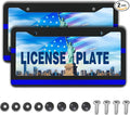License Plate Frames for Women Blue Black Automotive Exterior Accessories for by Unknown