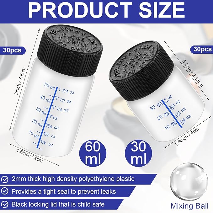 Maxcheck 60 Pcs Touch up Paint Bottles - Image 2