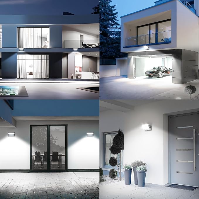 40W LED Outdoor Wall Light, 5000K Daylight Waterproof Floodlights, 360 ° - Image 8