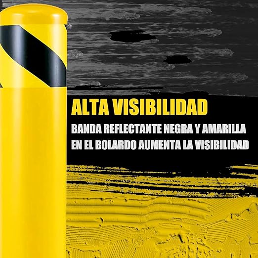 Safety Bollard Post, 3.5" D Parking Bollard, - Image 4