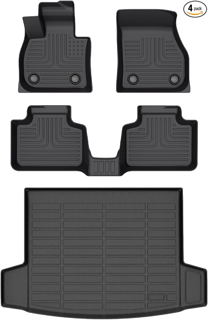 Wayhigh-All Weather Floor Mats and Cargo Mat Set Fit by Wayhigh