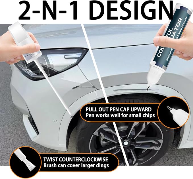 Mineral White Metallic Touch Up Paint - Image 5