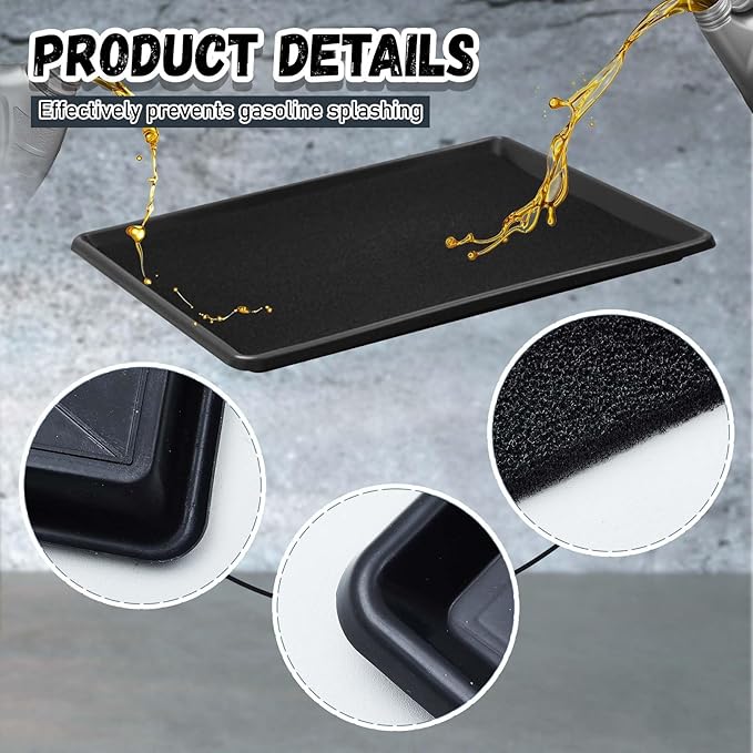 Uiifan 2 Sets 35 x 24 x 1.4 Inch Oil Drain Drip Pan - Image 4