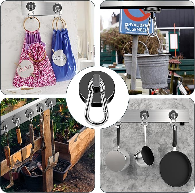 MIKEDE Magnetic Hooks Heavy Duty, 70LBS Strong Magnetic Hooks - Image 7