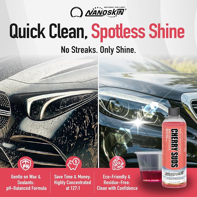 Nanoskin CHERRY SUDS Foaming Car Wash Shampoo 1 Gallon - Image 5