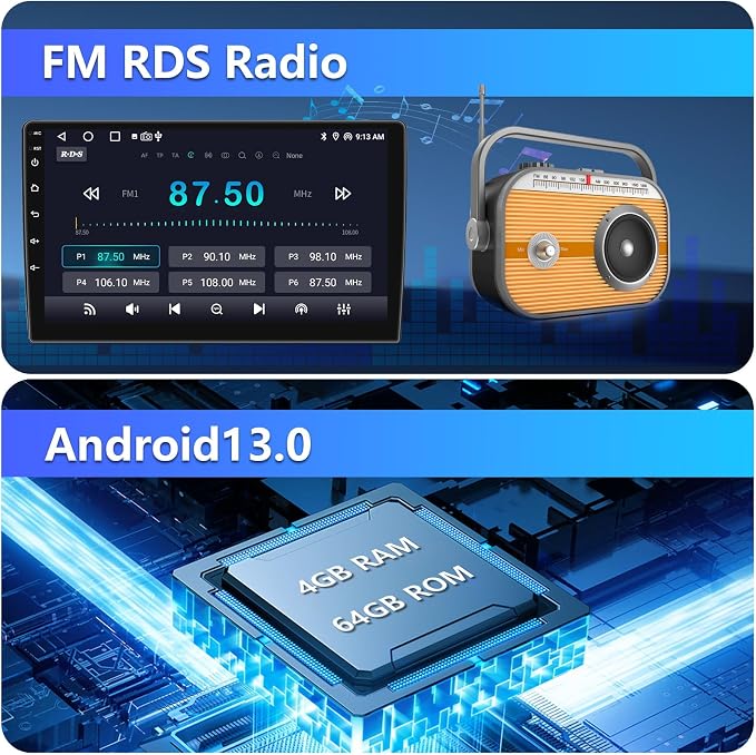 4G+64G Android 13 Car Radio for Honda Civic 2006-2011 - Image 6