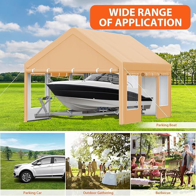 13x20 Ft. Metal Carport Garage - Image 7