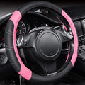 CAR PASS Line Rider Microfiber Leather Sporty 14.5-15 inch Steering Wheel Cover by CARPASS
