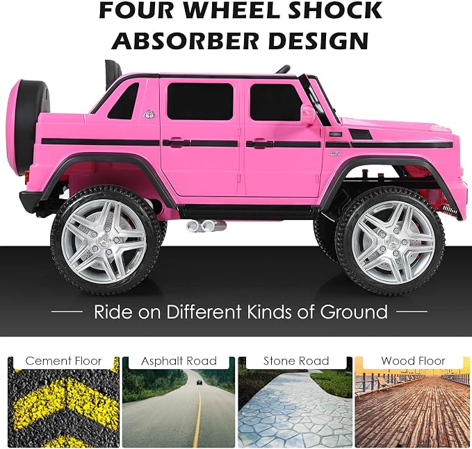 HONEY JOY Ride On Truck, Licensed Mercedes-Benz Maybach G650 Battery Powered - Image 2