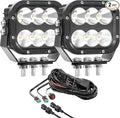 LED Light Pods, Offroad Driving Lights 5 Inch 120W 10000lm Off Road LED Work by SanYoung-AutomotiveLights
