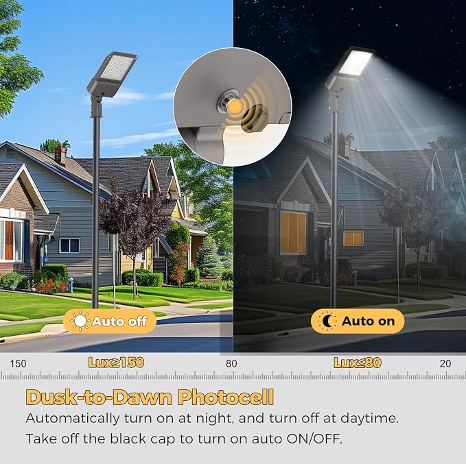 340W LED Parking lot Light Commercial Area Oudoor Lighting Street Light - Image 3