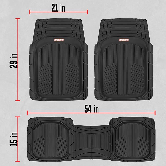Motor Trend FlexTough™ Deep Dish Plus Rubber Car Floor Mats - Image 6
