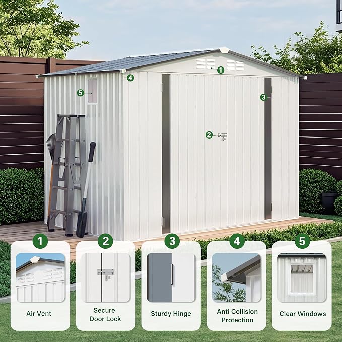 8x6 FT Outdoor Storage Shed - Image 6