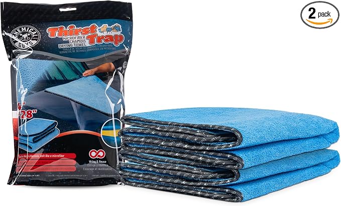 Chemical Guys Thirst Trap Microfiber Chamois Towel, Safe by ChemicalGuys
