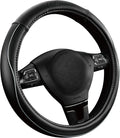 Skechers Memory Foam Steering Wheel Cover, Piping Microfiber Leather Steering by Skechers