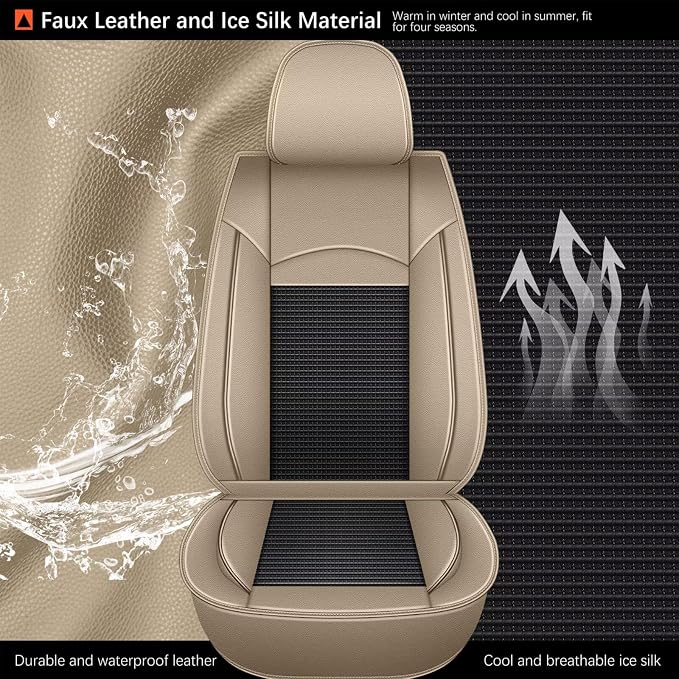 2 Front Seat Covers Fit for Toyota Camry 2012-2023 2024 2025: Car Seat Covers - Image 5