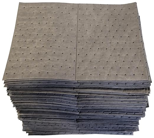 Oil-Dri L91001 15" W x 19" L Universal Middle Weight Bonded Perforated Pads - Image 4