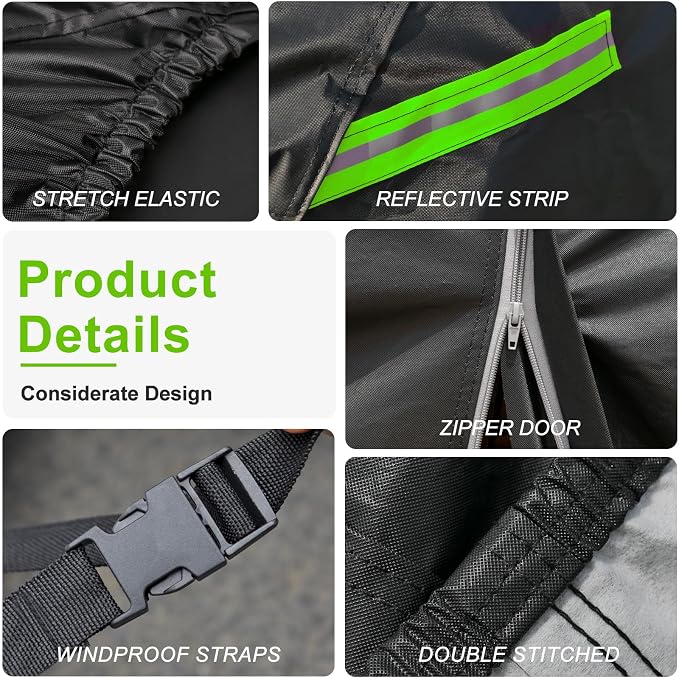 KouKou Car Cover Waterproof All Weather, 7 Layers Outdoor Car Covers - Image 3