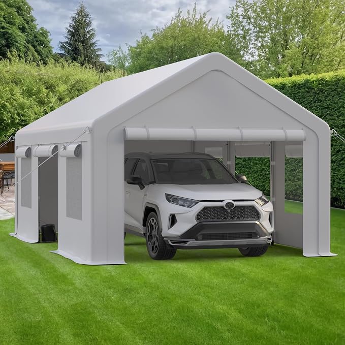 13x20ft Carport Heavy Duty, Portable Garage - Image 6