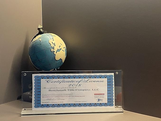 IEEK 4 Pack of Acrylic Business License Frame - Image 4