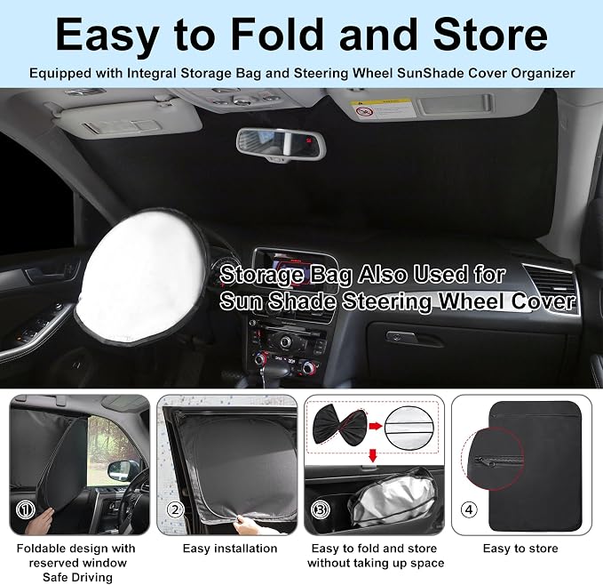 TTINGLU Window Shades for Ford Expedition SUV 2018-2024 Accessories Car Side - Image 5