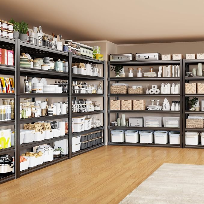 50" W Garage Shelving Heavy Duty, 6 Tier Garage Shelves, Commercial Metal - Image 6
