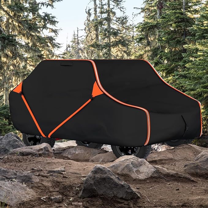 153 Inch UTV Cover for Polaris Ranger Crew RZR General 4, Can-Am Defender by InTimesAuto