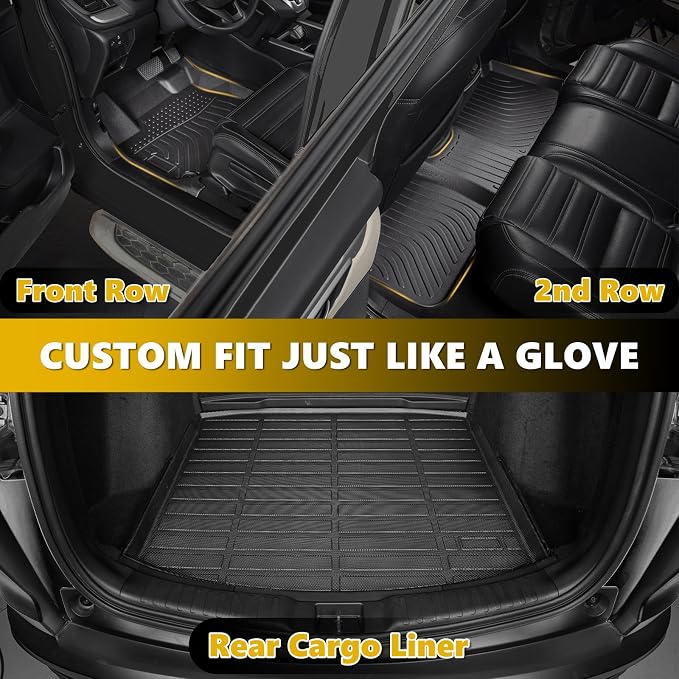 GINOWY-Floor Mats with Cargo Liner Full Set Custom - Image 5