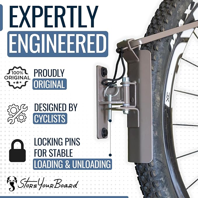 StoreYourBoard Bike Swivel Rack – Wall Mounted Garage Bike Storage, Vertical - Image 6