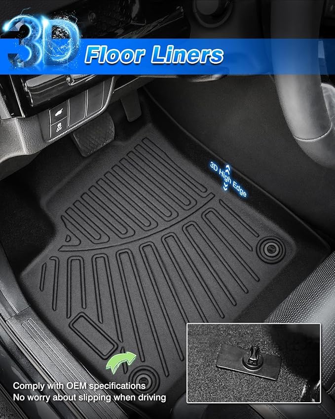 Cartist Floor Mats Fit for 2014-2018 Chevy Silverado & GMC Sierra 1500 Crew - Image 2