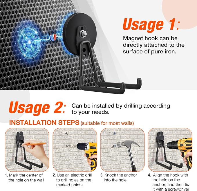 4 Pack Large Strong Magnetic Hooks - Image 7