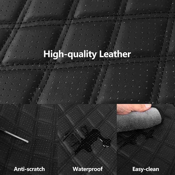 Leather Car Seat Covers, Breathable and Waterproof Napa Leather Automotive Seat - Image 4