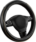 Skechers Memory Foam Steering Wheel Cover, Piping Microfiber Leather Steering by Skechers