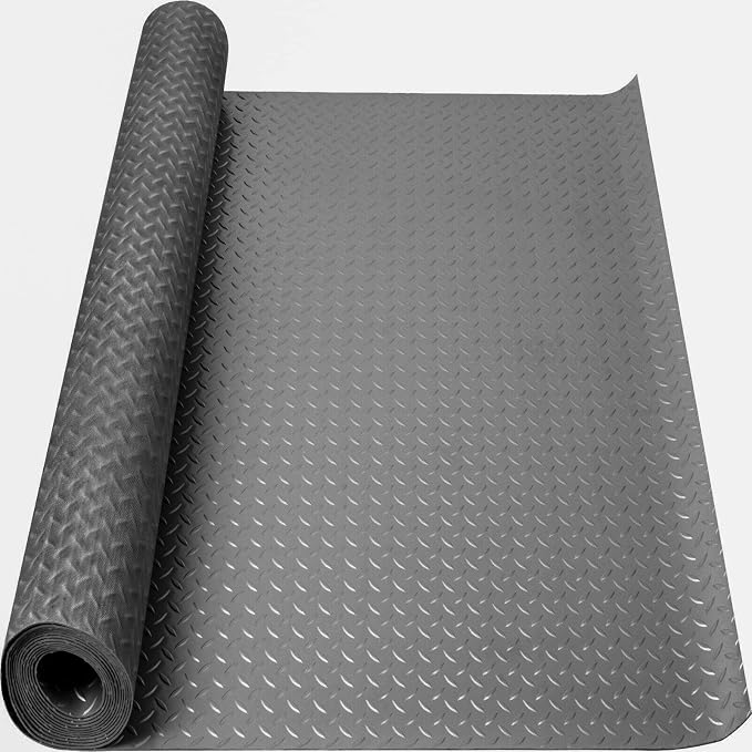 Boshen 5Ft x 17Ft Garage Floor Mat 2.5mm Thickened Rubber Flooring Roll 85sqft by Boshen