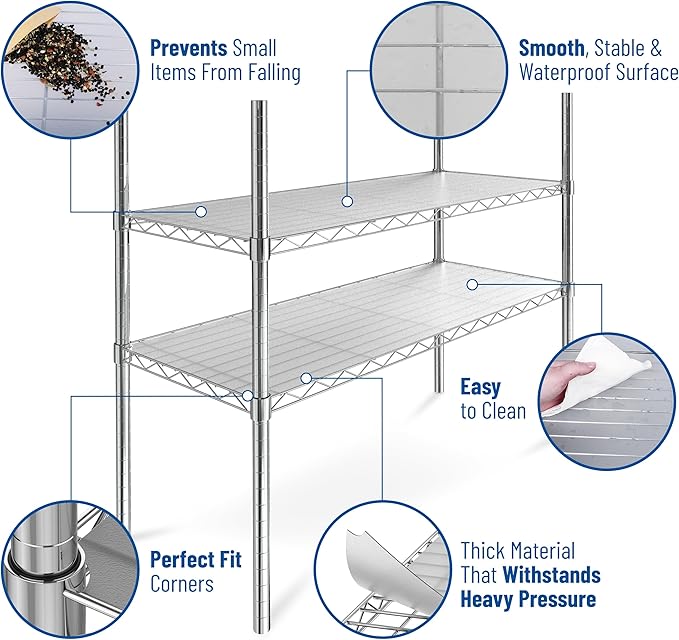 Sterling Shelf Liners Wire Rack Covers: Plastic Shelf Liner Cover - Image 5