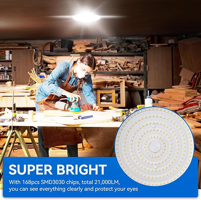 4 Pack UFO Led High Bay Light 150W, 4000K Daylight High Bay Led Light - Image 2