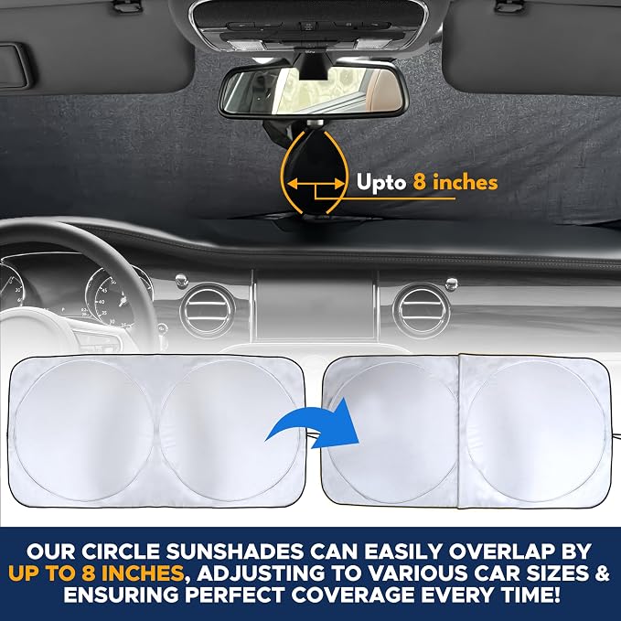 EcoNour Car Windshield Sun Shade | 2025 Upgraded Innovative No-Light-Pass - Image 5
