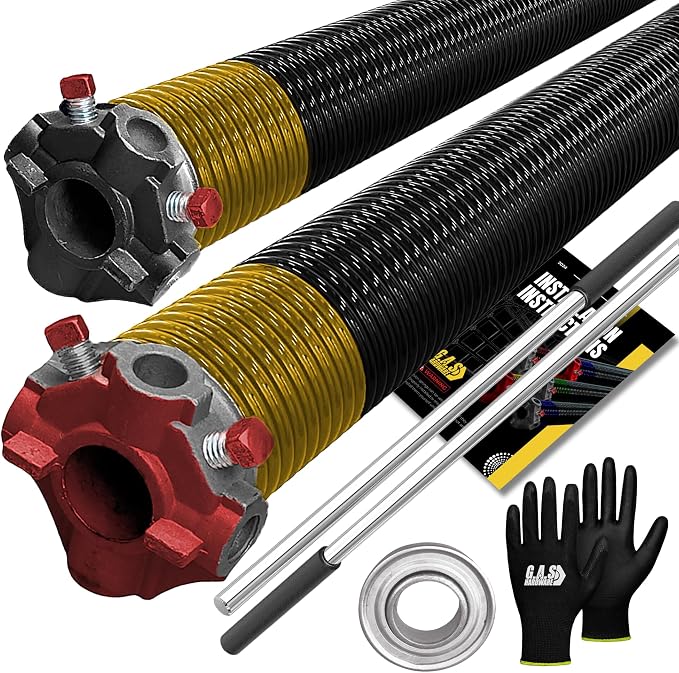 Garage Door Torsion Spring 250x1.75x39 Includes 1” Steel Bearing, Non-Slip by GASHardware